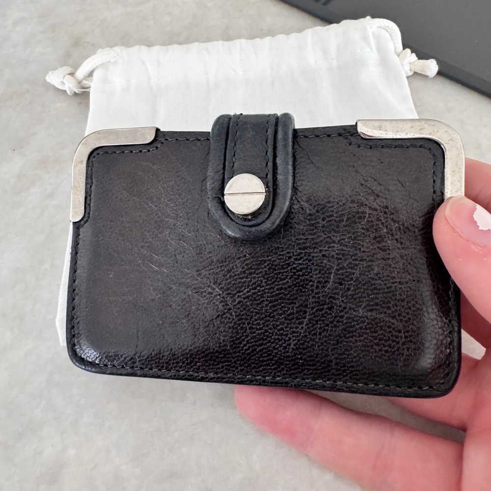 Balenciaga Black Leather Accordion Wallet - Picture 4 of 4